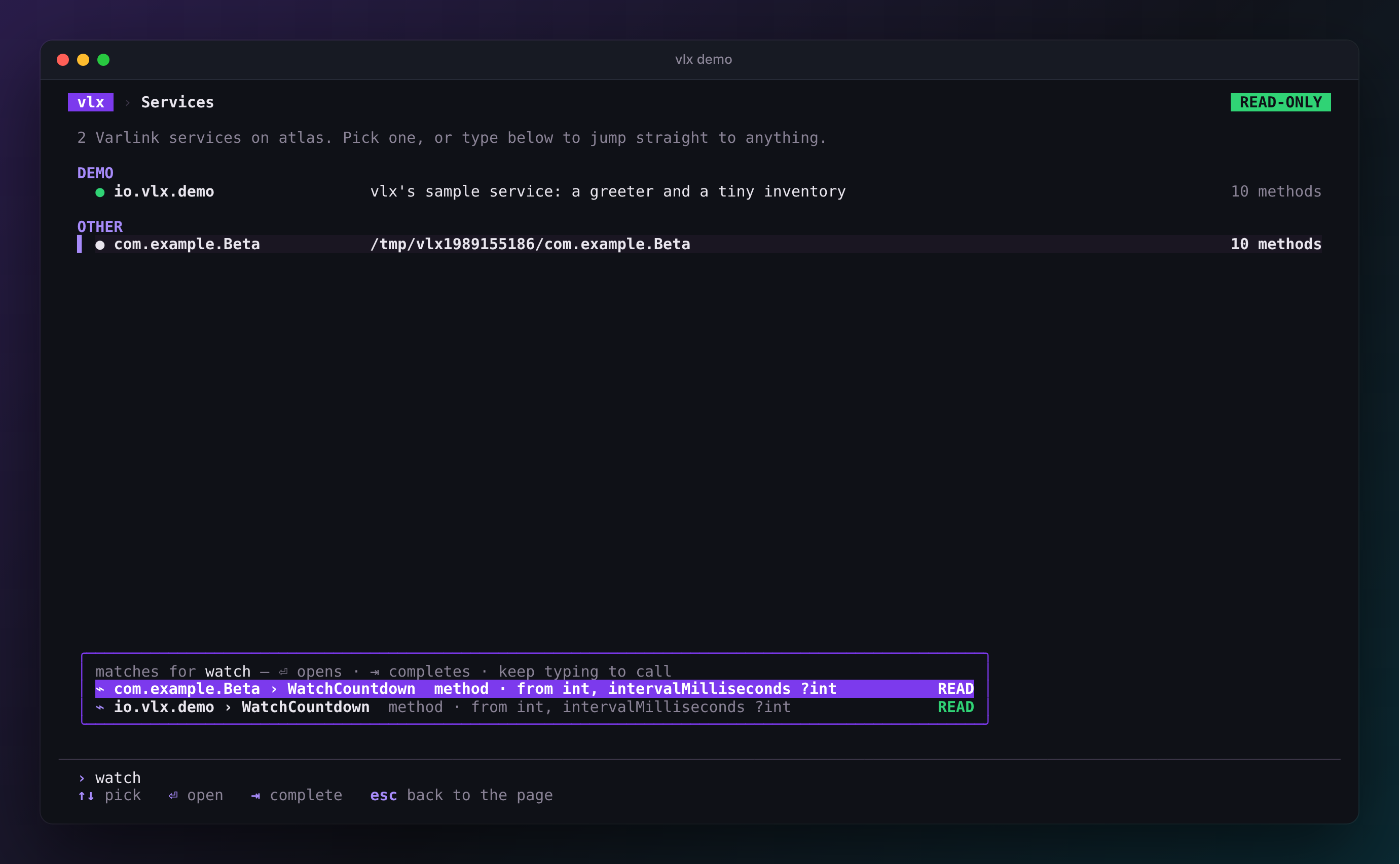 Searching from the command line